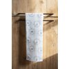 Clayre & Eef KT042.054 Kuchyňská utěrka s barokním vzorem bílá 47x70cm