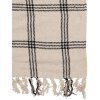 Clayre & Eef KT060.134 Plaid přehoz béžná černá 125x150cm