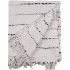 Clayre & Eef KT060.138 Kostkovaná deka béžová černá 125x150cm