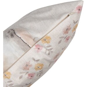 Clayre & Eef RUB22 Bunny Cushion Cover 45x45 Beige Dekorativní polštářek