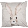 Clayre & Eef RUB22 Bunny Cushion Cover 45x45 Beige Dekorativní polštářek