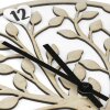 Nástěnné hodiny ZEP Vita dřevěný design stromu přírodní bílá 30cm