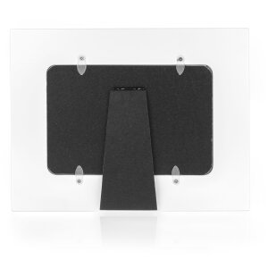 ZEP Dřevěný fotorámeček Amalia Horizontal 10x15 cm Bílý s červenými srdíčky