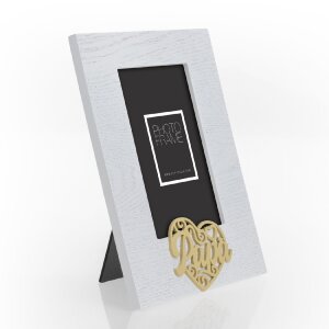 ZEP Dřevěný rámeček na obrázky Oscar 10x15 cm šedý