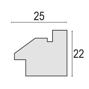 ZEP MDF obrazový rám Bologna 20x30 cm krémový