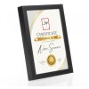 Dřevěný rámeček na fotografie ZEP Certifikát černý 21x29,7 cm