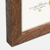 Dřevěný rámeček na obrázky ZEP Certifikát hnědý 21x29,7 cm