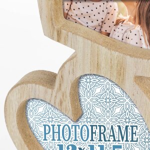 ZEP dřevěná fotogalerie Frida 3 fotografie 12x11,5 cm srdce 13x40 cm