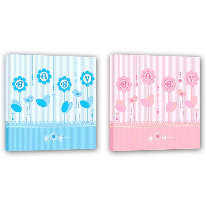ZEP baby album BABY BOOK assorted 25x25 cm 60 bílých stran