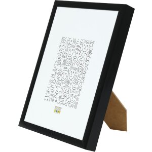 Deknudt S027K2 obrazový rám 29,7x42 cm černý hliník čiré sklo