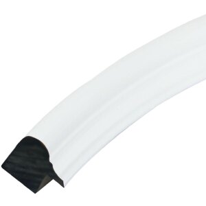 Deknudt S100F1 Oválný rám bílý 13x18 cm plast čiré sklo 1,7 cm lišta