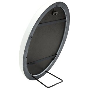 Deknudt S100F1 Oválný rám bílý 13x18 cm plast čiré sklo 1,7 cm lišta