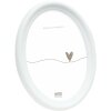 Deknudt S100F1 Oválný rám bílý 13x18 cm plast čiré sklo 1,7 cm lišta