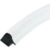 Deknudt S100F1 Oválný rám bílý 13x18 cm plast čiré sklo 1,7 cm lišta