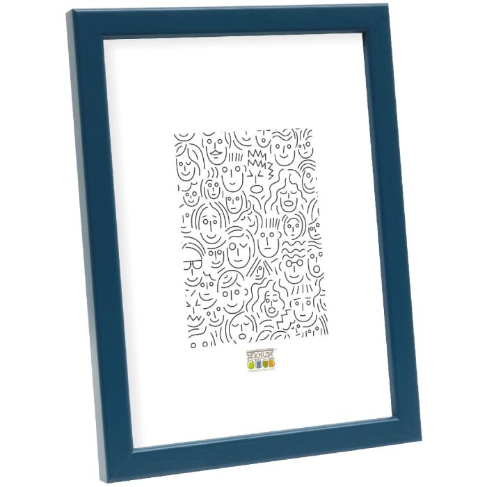 Deknudt S41JL6 Dřevěný rám modrý 21x29,7 cm - Elegantní rámeček na fotografie