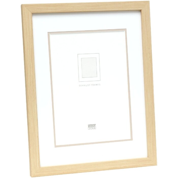 Deknudt S43AH1 Rám s paspartou přírodní 18x24 cm dřevo