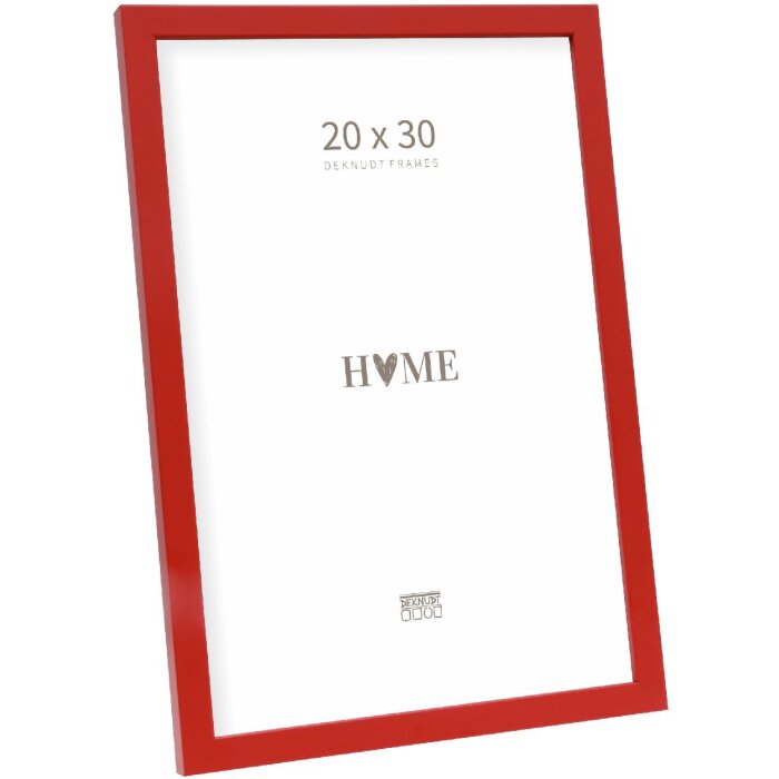 Deknudt S43AK4 fotorámeček červený 20x30 cm dřevo čiré sklo 1,4 cm lišta