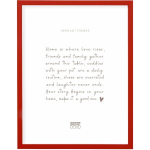 Deknudt S43AK4 fotorámeček červený 20x30 cm dřevo čiré sklo 1,4 cm lišta
