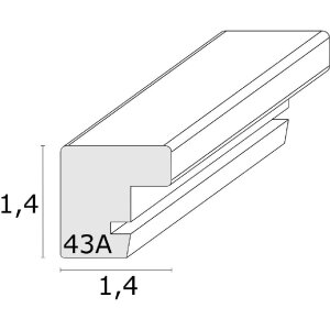 Deknudt S43AK4 fotorámeček červený 20x30 cm dřevo čiré sklo 1,4 cm lišta