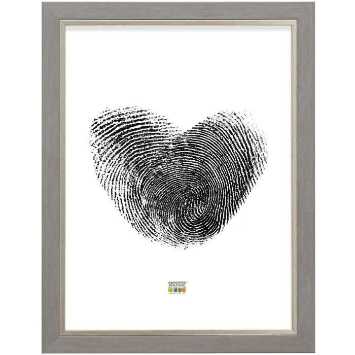 Deknudt S45VF3 rámeček na obrázky světle šedý/stříbrný okraj 29,7x42cm plastový