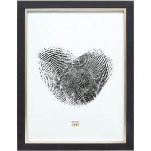 Deknudt S45VF7 Rámeček na obrázky šedostříbrný s vnitřním okrajem 29,7x42 cm plastový