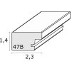 Deknudt S47BB2 zlatý/černý rám na obrázky 15x15 cm plastový