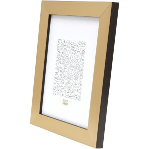 Deknudt S47BB2 obrazový rám zlatý/černý okraj 15x20 cm plastový