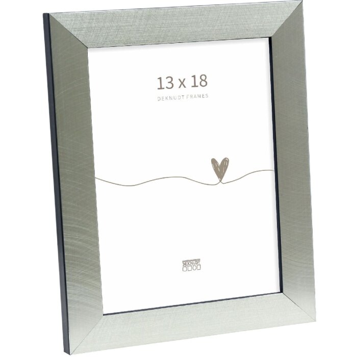 Deknudt S47BE2 fotorámeček stříbrný černý 13x18 cm plast čiré sklo