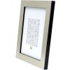Deknudt S47BE2 obrazový rám stříbrné barvy s černým okrajem 20x28 cm