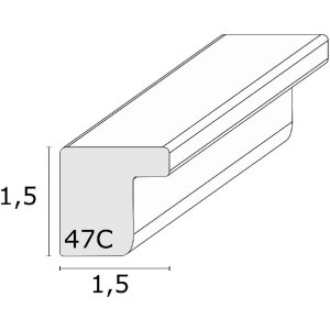 Deknudt S47CJ3 Rám na obraz tmavý dub 21x29.7 cm masiv sklo MDF