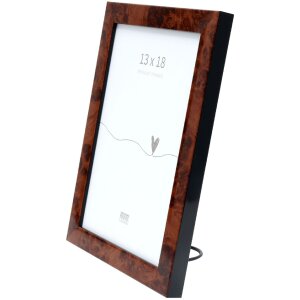 Deknudt S47EG1 Fotorámeček 30x40 cm černohnědý plastový dřevo burl
