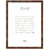 Deknudt S47EG1 Fotorámeček 30x40 cm černohnědý plastový dřevo burl