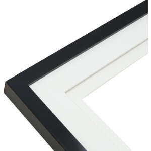 Deknudt S65KK2 Rámeček na obrázky černý dvojitý pasparta 13x13 cm