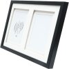 Deknudt S65KK2 obrazový rám černý dvojitý pasparta 2 obrázky 10x15 cm