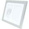 Deknudt S66KD1 rám stříbrné dřevo barva passe-partout 2 obrázky 10x15 cm