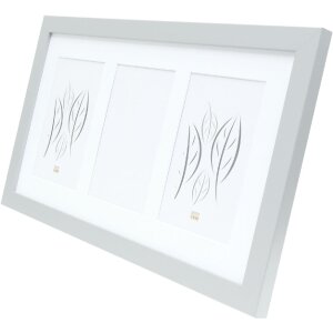 Deknudt S66KD1 fotorámeček stříbrný 3 fotografie 15x20 cm s paspartou