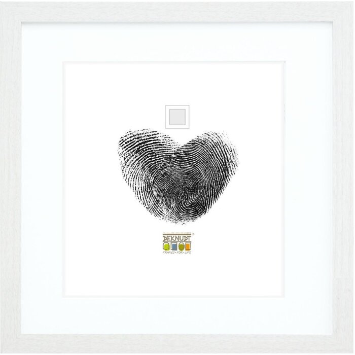 Deknudt S66KF1 obrazový rám bílý s paspartou 50x50 cm