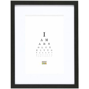 Deknudt S66KF2 obrazový rám černý s bílým paspartováním 50x50 cm