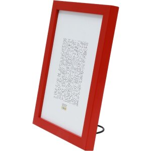 Deknudt S43AK4 Dřevěný rám červený úzký profil 10x15 až 30x40 cm