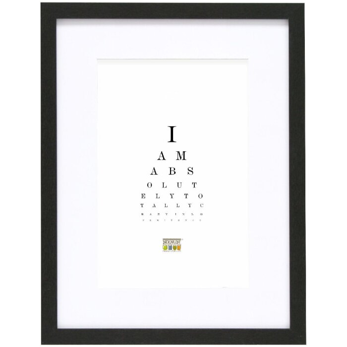 Deknudt S66KF2 Rám na obrazy černý s bílým paspartou 50x75 cm 40x60 cm