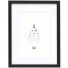 Deknudt S66KF2 Rám na obrazy černý s bílým paspartou 50x75 cm 40x60 cm