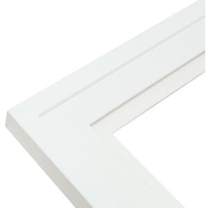 Deknudt S65KK1 obrazový rám bílý dvojitý pasparta 13x13 cm až 20x30 cm