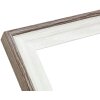 Deknudt S68VG2 obrazový rám bílý hnědošedý okraj 10x15 cm až 40x60 cm
