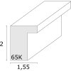 Deknudt S65KK2 Rámeček na obrázky černý dvojitý pasparta 10x15 cm
