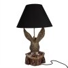 Clayre & Eef 5LMC0033 Stolní lampa Zajíček s korunkou Černá/hnědá 37x61 cm