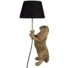 Clayre & Eef 5LMC0037 Stolní lampa kočka bronzový vzhled E27/max 1x60W 31x24x62 cm