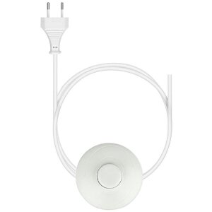 Clayre & Eef 5LMP278W Stojací lampa Designový maják bílá 23x23x140 cm E27/max 60W