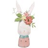 Clayre & Eef 5Y1214 Květináč Rabbit Pink Turquoise 29x19x62 cm