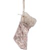 Clayre & Eef 65368 Vánoční dekorace na punčochy 6x1x14 cm béžová
