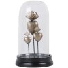 Clayre & Eef 65466 Skleněný zvonek s dekorem srdce Ø 22x13 cm
